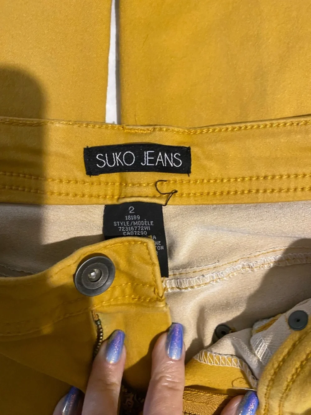 Suko Skinny Jeans 
Mustard Colored NOT YELLOW - Picture 2 of 3